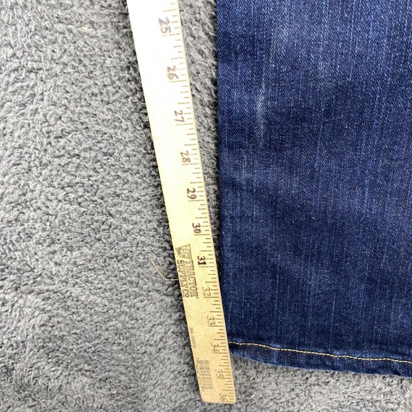 Wrangler Q-Baby Jeans Womens Dark Wash Bootcut Denim No Gap Waistband - Picture 6 of 12
